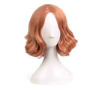 LINLINCD Cosplay wig Game Persona 5 Haru Okumura Cosplay Peluca Halloween Juega Peluca corta rizada Fiesta Etapa Sintético
