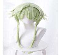 LINLINCD Cosplay wig Goblin Slayer Fairy Archer verde pelo largo Cosplay Anime peluca verde giro