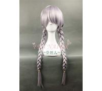 LINLINCD Cosplay wig Halloween RPG Zootopia Mujeres Miss Rabbit Judy Cosplsy peluca de plata trenzas pelo hombre Fox Nick Cosplay peluca naranja pelo corto talla única plata