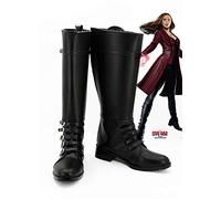 LINLINCD Cosplay wig Hot Movie Captain America: Guerra Civil Scarlet Witch Cosplay Botas Zapatos Halloween Carnaval Cosplay Botas 39