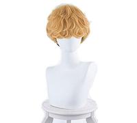 LINLINCD Cosplay wig Ich bin Big Brother Takahashi Mihashi Amarillo Gradiente Negro Volumen Natural Cosplay Anime Peluca Amarillo