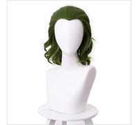 LINLINCD Cosplay wig Joker Origin Filmclown Joker Peluca Cosplay Disfraz Joaquin Phoenix Arthur Fleck Rizado Verde Pelo Sintético Resistente al Calor Naranja