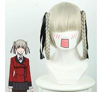 LINLINCD Cosplay wig Kakegurui Compulsive Gambler Cosplay Pelucas Jabami Yumeko Momobami Kirari Negro Amarillo Gris Peluca 2