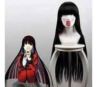 LINLINCD Cosplay wig Kakegurui Compulsive Gambler Cosplay Pelucas Jabami Yumeko Momobami Kirari Negro Amarillo Gris Peluca 1