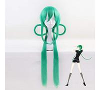 LINLINCD Cosplay wig Land der glänzende Houseki no Kuni jade grün 70cm lang glatt synthetisches Haar Cosplay Halloween Karneval Perücke für Frauen grün