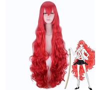 LINLINCD Cosplay wig Land of Shining Houseki No Kuni Padparadscha Peluca para Mujeres Cabello sintético resistente al calor 110cm Largo rizado ondulado Anime Peluca