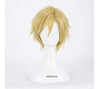 LINLINCD - Cosplay Wig My Hero Academia Neito Monoma Cosplay peluca corta pelo lavado peluca sintética resistente al calor