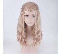 LINLINCD Cosplay wig película europea y americana Avengers League 2 Thor Torja Cosplay peluca cáñamo lino pelo rizado para hombres niños pelo sintético Thor
