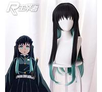 LINLINCD Cosplay wig Pelucas Cosplay Asesino de demonios: Kimetsu no Yaiba Hashibira Inosuke Tomioka Giyuu Agatsuma Zenits Nezuko Muichirou Tanjirou Tokitou Muichirou