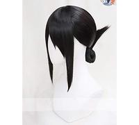 LINLINCD Cosplay wig Shinomiya Kaguya Negro Cosplay peluca Kaguya-sama: El amor es la guerra Kaguya-sama Wa Kokurasetai: Tensai-tachi No Renai Zunousen Headwear peluca sólo