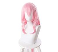 LINLINCD Cosplay wig shuna rosa peluca larga recta Cosplay disfraz tensei shitara slime datta ken resistente al calor pelo sintético mujeres Cosplay pelucas