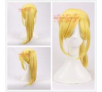 LINLINCD Cosplay wig Super Frauen Bowsette Cosplay Perücke Prinzessin Bowser Peach Blonde Pferdeschwanz METROID Samus gibt Cosplay Perücke Haarkostüme zurück