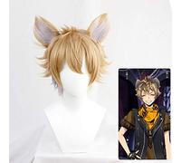 LINLINCD Cosplay wig Twisted-Wonderland Ace Trappola Cater Diamond Leona Kingscholar Epel Felmier Vil Schoenheit Ruggie Bucchi Azul Cosplay Wigs Ruggie Wig Only