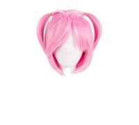 LINLINCD -Ddlc. Doki doki literaturclub natuki Cosplay pelucas corto rosa resistente al calor pelo sintético peluca peluca