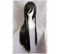 LINLINCD Disfraz de cosplay Izuminokami Kanesada Cosplay Wig Touken Ranbu Online Costume Play Wigs Halloween Costumes Hair+peluca negra
