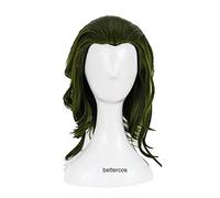 LINLINCD - Joker Movie Clown Joker Cosplay Wigs Joaquin Phoenix Arthur Fleck Curly Green Heat Resistant Synthetic Hair Wig+Wig Cap