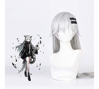 LINLINCD - Juego Arknights Laponia Cosplay Wig Heat Resistente al Calor Pelo Sintético Halloween Carnaval Fiesta Anime Costume Wigs Perucas Only Wig