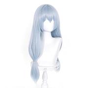 LINLINCD -Jujutsu Kaisen Mahito Cosplay 70 cm Largo Navidad Plata Azul Gris Peluca Cosplay Anime Peluca Peluca Sintética Resistente al Calor Halloween