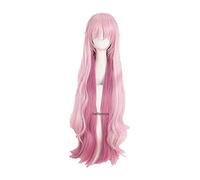 LINLINCD -K-Project k Neko Cosplay peluca de 100 cm de largo mixta rosa resistente al calor pelo sintético peluca peluca peluca
