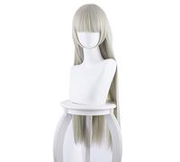 LINLINCD -Kakegurui Peluca de Cosplay resistente al calor Ririka Momobami Runa Yomozuki Mary Saotome YUMEKO JABAMI Cosplay Pelucas+Tapa de la peluca Beige (Color: Plata Tamaño: Talla única)