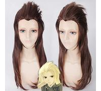 LINLINCD La leyenda de Qin Beauty Punta Marrón Cosplay Peluca Cosplay Disfraz Pelo Sintético Perucas Halloween Jugar Pelucas para Hombres
