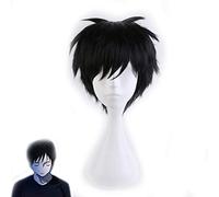 LINLINCD Mz046 - Peluca para cosplay de anime Yuri en el hielo, color negro
