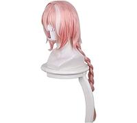 LINLINCD - Peluca Anime Cosplay Anime Fate/Apocrypha Rider Astolfo Peluca Cosplay Disfraz Fate Go Hombres y Mujeres Pelo Largo Sintético Halloween Fiesta Juegos de rol Pelucas Keebon