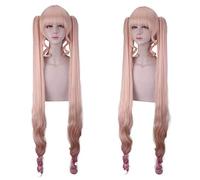 LINLINCD Peluca anime cosplay Rozen Maiden Shin Rubin Puro Largo Rosa Ombre Cosplay Peluca de Pelo Sintético Perucas Halloween Disfraz Fiesta Jugar Pelucas para Mujeres