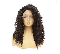 LINLINCD - Peluca de anime Coer Wig. postizos esponjosos largos y rizados, peluca frontal de encaje ombre, pelo sintético para mujeres, pelucas de onda marrón, cosplay, disfraz de Halloween, fiesta de