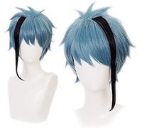LINLINCD - Peluca de anime Coser de jade Leech, color verde, para cosplay de Wonderland Twisted Wonderland, pelo sintético corto para fiesta de Halloween (Jade Leech)