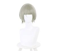 LINLINCD - Peluca de Anime Coser Sayu Genshin Impact Cosplay peluca corta Anime Fiesta Halloween Disfraz Pelucas+gorro de peluca