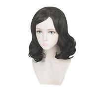 LINLINCD - Peluca de anime Cosplay Anime Wig Ranking of Kings Cosplay Miranjo peluca rizada negra para disfraz de Halloween fiesta de disfraces conciertos