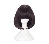 LINLINCD - Peluca de anime, cosplay de anime, Bungo Stray Dogs, Cosplay Akiko Yosano, peluca Bob, disfraz de Halloween, para Halloween, fiesta de disfraces, conciertos
