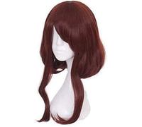 LINLINCD - Peluca de anime, cosplay de anime, cosplay My Hero Academia Ochaco Uraraka, mullida, bob, peluca de cosplay Keebon