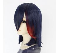 LINLINCD - Peluca de anime cosplay de enojo CosplayKill LA Kill Double Chopping Maiden entrelazado hijo fluido cos Anime peluca