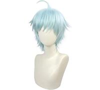 LINLINCD - Peluca de Anime Cosplay Genshin Impact Anime Cosplay Chongyun peluca con gorro de peluca gratis para Halloween en