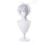 LINLINCD - Peluca de anime para cosplay de anime para Jujutsu Kaisen Hair con pelucas de pelo sintético púrpura oscuro con gorro de peluca gratis