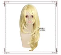 LINLINCD - Peluca de anime para cosplay de Tokio Bankai Avengers Emma Sano Dorado Cos-Peluca Emma Sano