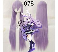 LINLINCD Peluca de cosplay Biamoxer Anime Show by Rock !! Peluca de cosplay Plasmagica Chuchu 100 cm de largo de pelo sintético violeta claro para adultos encendedor