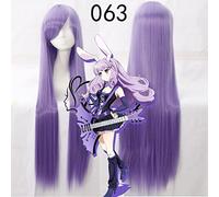 LINLINCD Peluca de cosplay Biamoxer Anime Show by Rock !! Peluca de cosplay Plasmagica Chuchu 100 cm de largo, color morado claro, pelo sintético para adultos, más oscuro