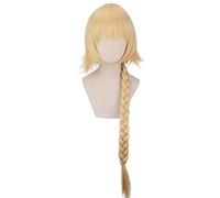 LINLINCD Peluca de cosplay con destino apócrifo, para cosplay de Jeanne d'Arc, para cosplay de Jeanne D'Arc, pelo largo trenzado, para Halloween, fiesta de Halloween, L490