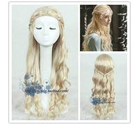 LINLINCD Peluca de Cosplay de 75 cm, película maléfica, princesa, aurora, cosplay, peluca bella durmiente, juego de rol, pelo de Halloween, cosplay y peluca