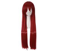LINLINCD Peluca de cosplay de anime, juego de piedras, puerta cero, makise, kurisu cosplay, pelucas de 100 cm, pelo sintético de Perucas, Cosplay