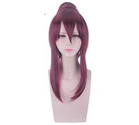 LINLINCD Peluca de cosplay de anime, Kda. Peluca Akali, peluca de cosplay para mujer, pelo morado, pelucas de anime, resistentes al calor, pelucas sintéticas, Halloween, cosplay, fiesta, pelo de