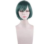 LINLINCD - Peluca de cosplay de anime para la tendencia de la moda para el uso diario Cosplay peluca Yuki Kurikawa Nao Cos Halloween Bob corto verde mujer pelo corto
