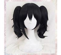 LINLINCD Peluca de cosplay de cosplay en vivo, disfraz de Nico Yazawa, disfraz de adulto, Halloween, anime, pelo+peluca negra
