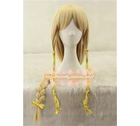 LINLINCD Peluca de cosplay de Zelda Twilight Princess Peluca Comic-Con trenzas amarillas Twilight Princess Juego de rol peluca + gorro de peluca 2 tipos A.