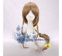 LINLINCD Peluca de cosplay de Zelda Twilight Princess Peluca Comic-Con trenzas amarillas Twilight Princess Juego de rol peluca+gorra de peluca 2 tipos B.