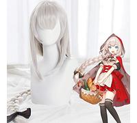 LINLINCD Peluca de cosplay FGO 4º Aniversario Marie Antonieta, Cosplay, 120 cm, trenzas largas, 4º destino, pelo sintético para adultos