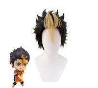 LINLINCD Peluca de cosplay Haikyuu. Cosplay Tsukishima Kei Hinata Shoyo Nishinoya Yuu Oikawa Tooru Kozume Kenma Kageyama Tobio Miya Atsumu Miya Osamu Peluca Nishinoya Yuu